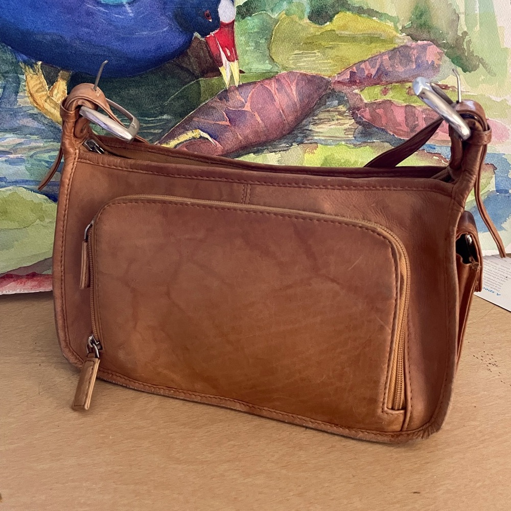Brown Leather Shoulder Bag